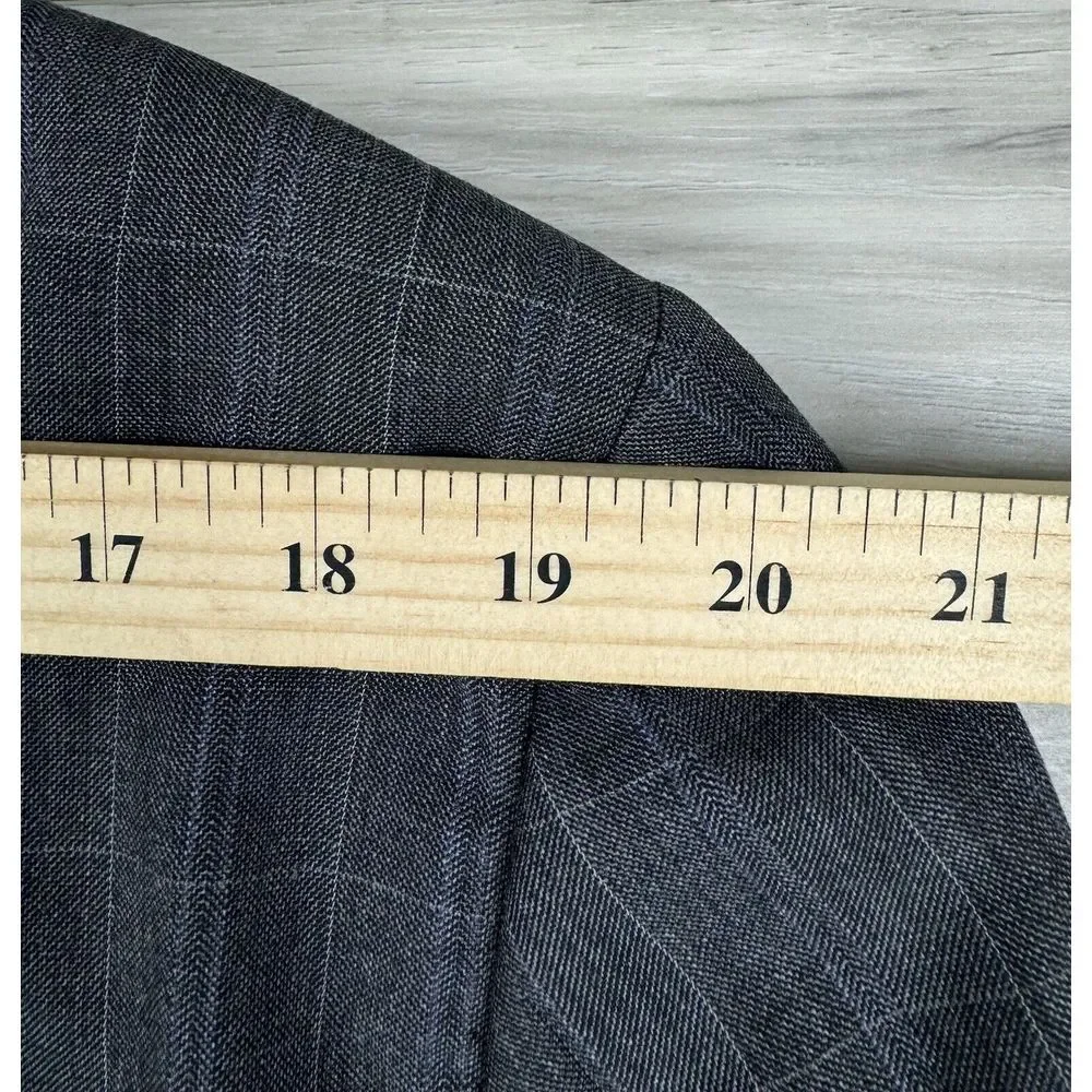 Vintage Polo Ralph Lauren Blazer Sport Coat Virgin‎ Wool Italy Made Size 44R